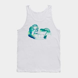 Mermaid In Tub in Water Tank Top